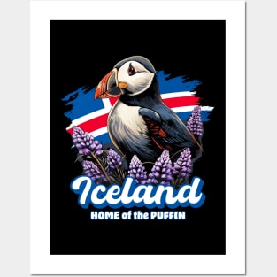 Iceland – Home Of The Puffin Posters and Art